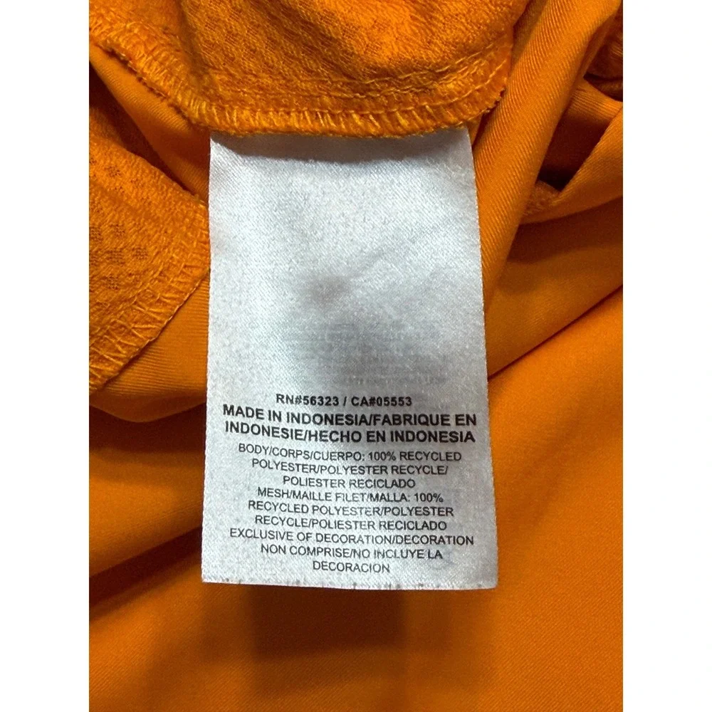 Nike NCAA Tennessee Volunteers Dri-FIT Orange Football Shorts Checkerboard Sz M
